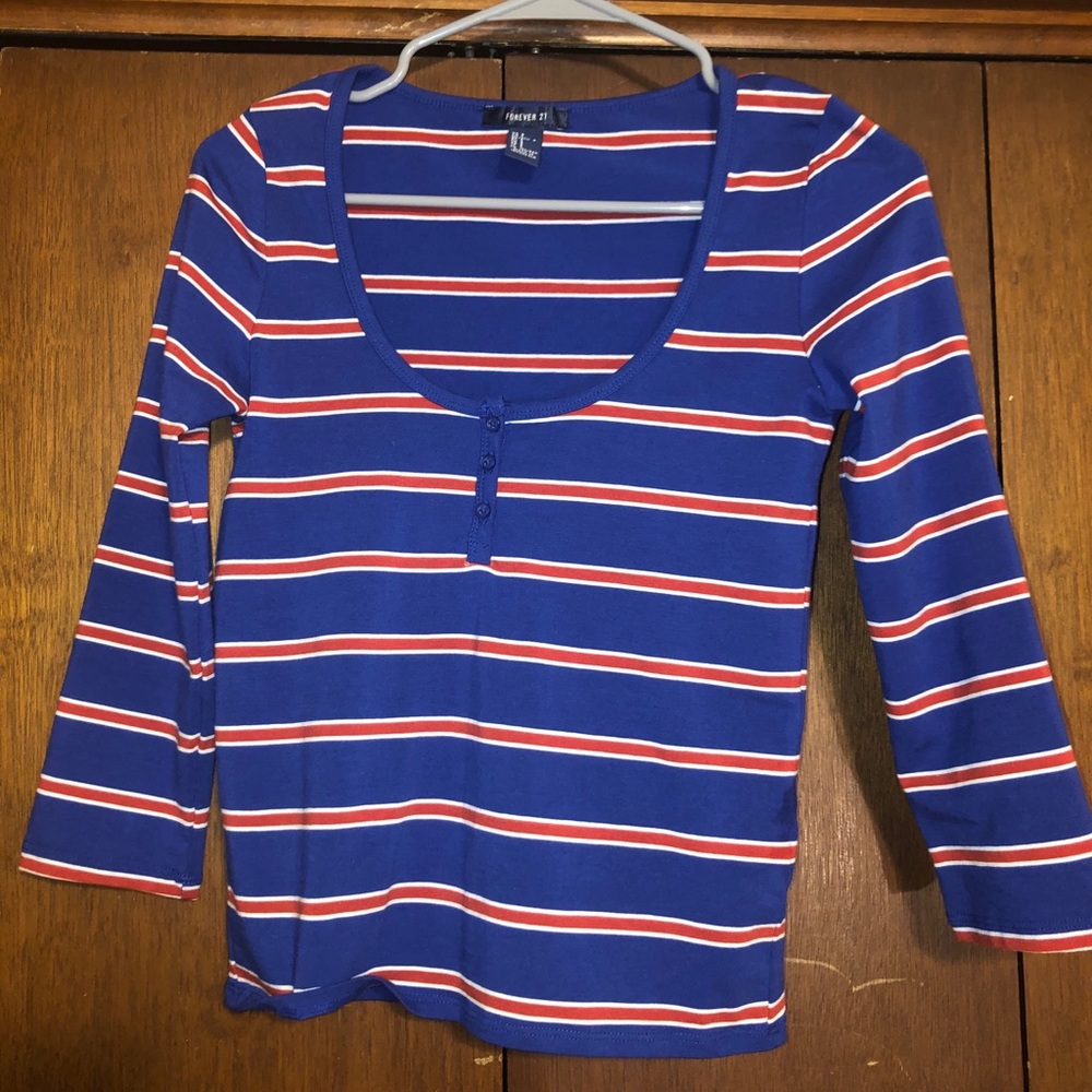 Striped F21 Top